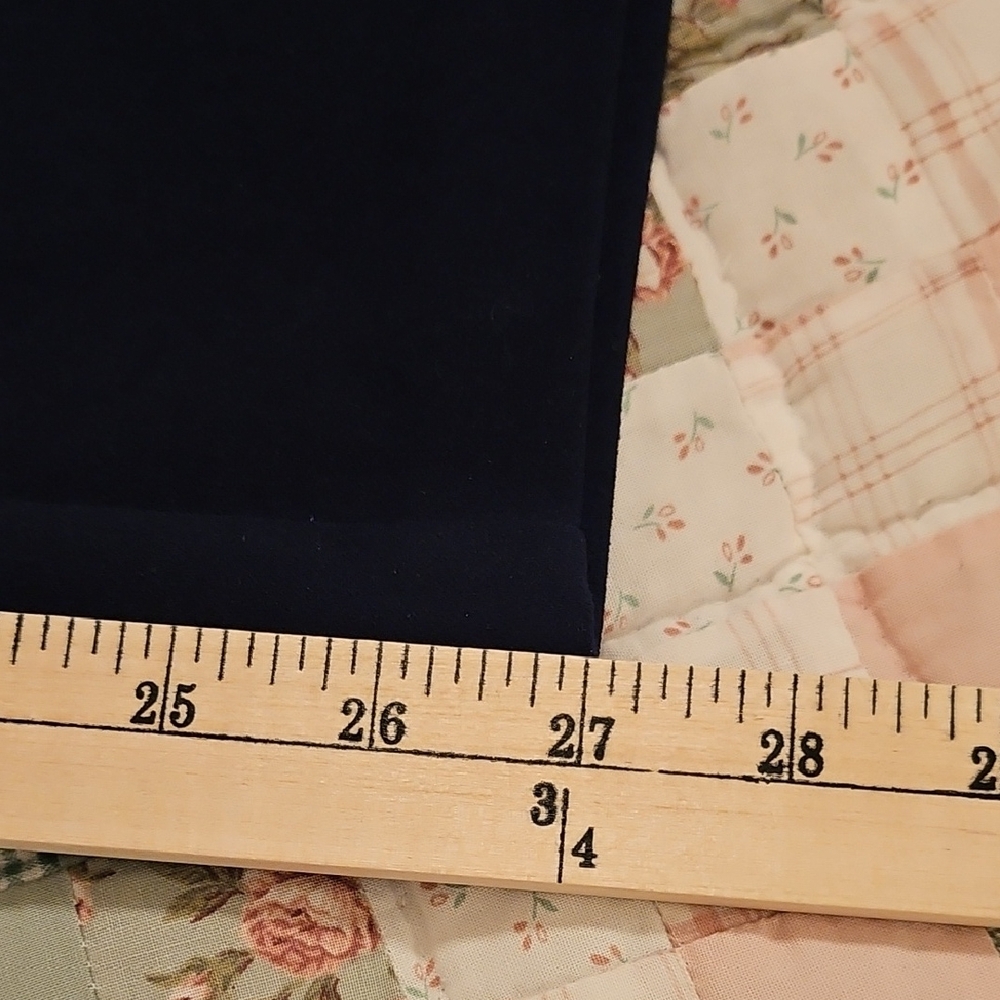 NYCC Navy Blue Dress Pants - Straight Leg Pull On - Picture 8 of 8
